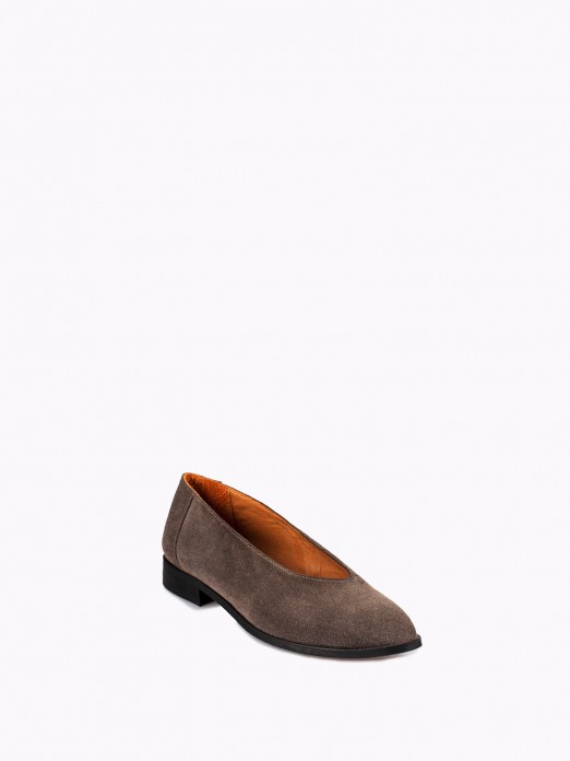 Suede Ballerinas