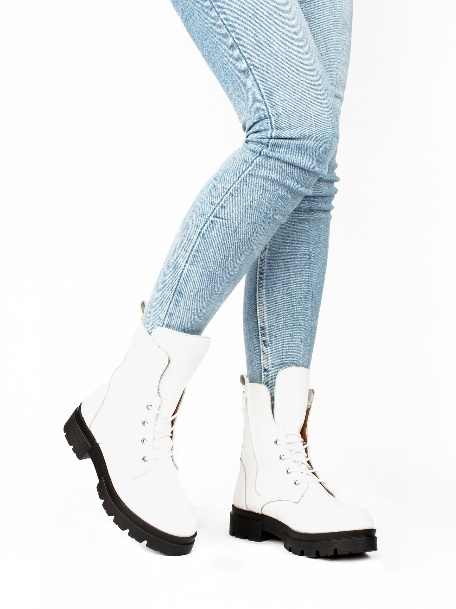 Leather Lace-up Boots