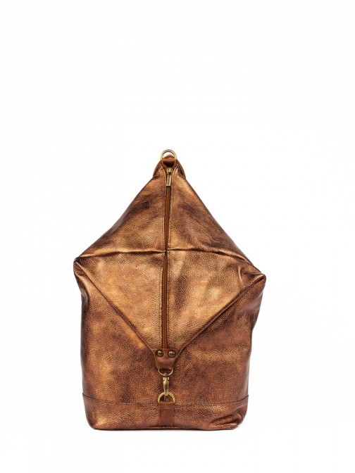 Laminated Leather Backpack