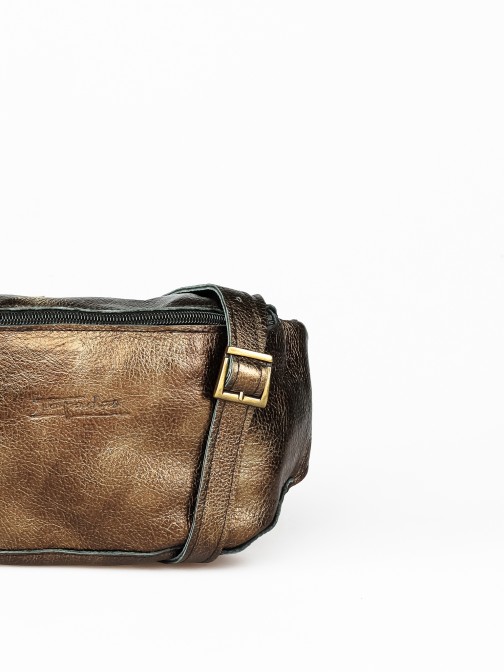 Laminated Leather Belt Bag