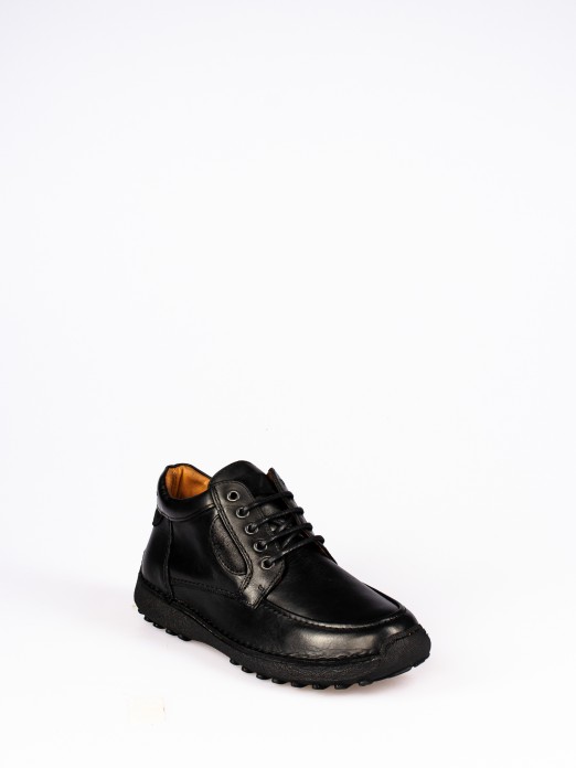 Leather Lace-Up Shoes