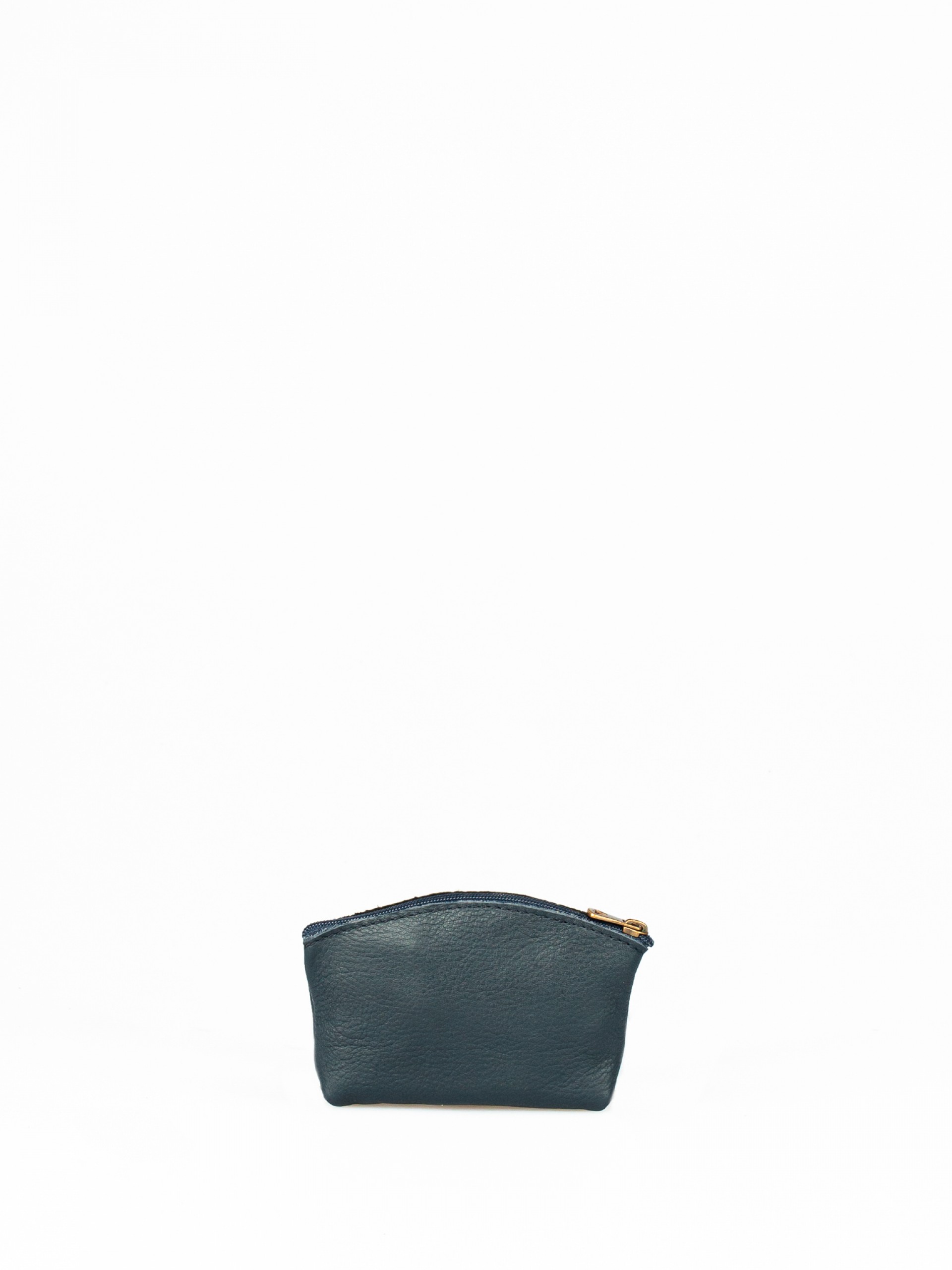 Croco Leather Round Wallet