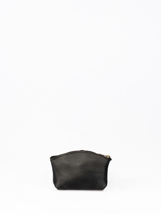 Croco Leather Round Wallet