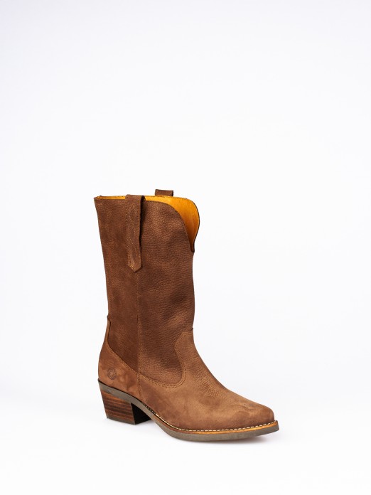 Knee-high Cowboy Suede Boots