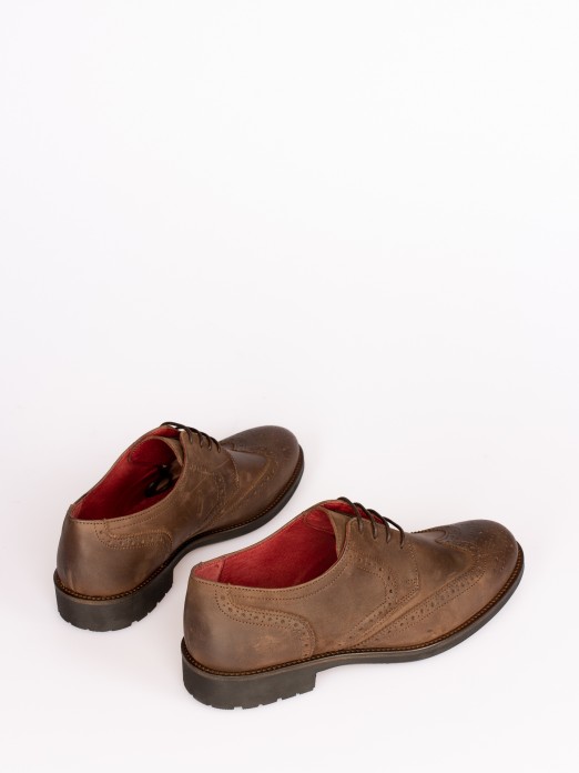 Sapato Oxford em Nobuck