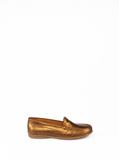 Laminated Leather Moccasins