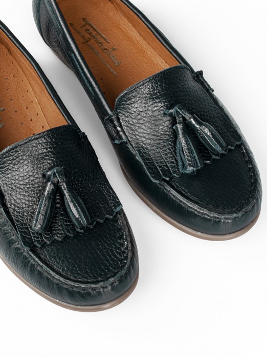 Leather Nautical Moccasins