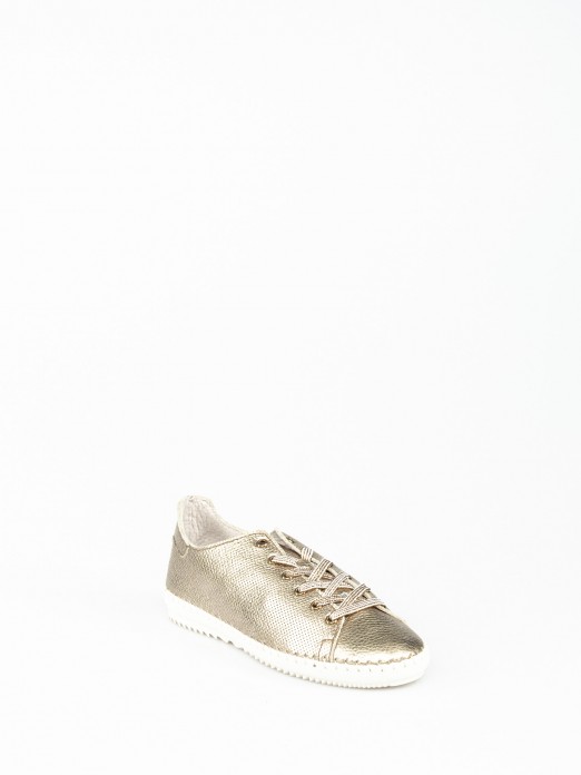 Laminated Leather Sneakers