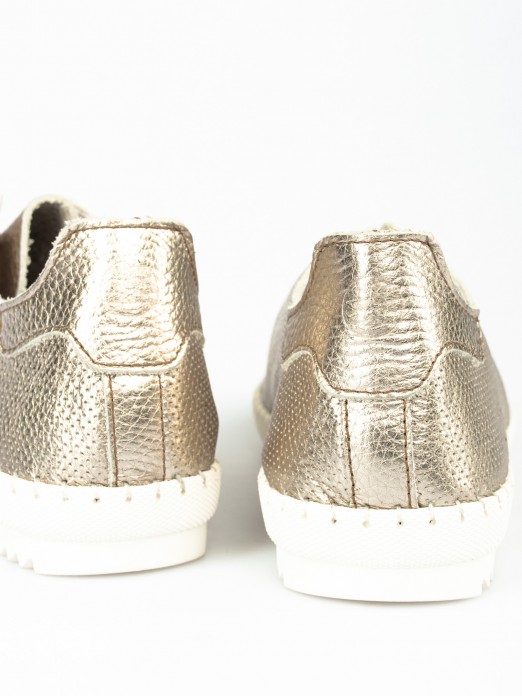 Laminated Leather Sneakers