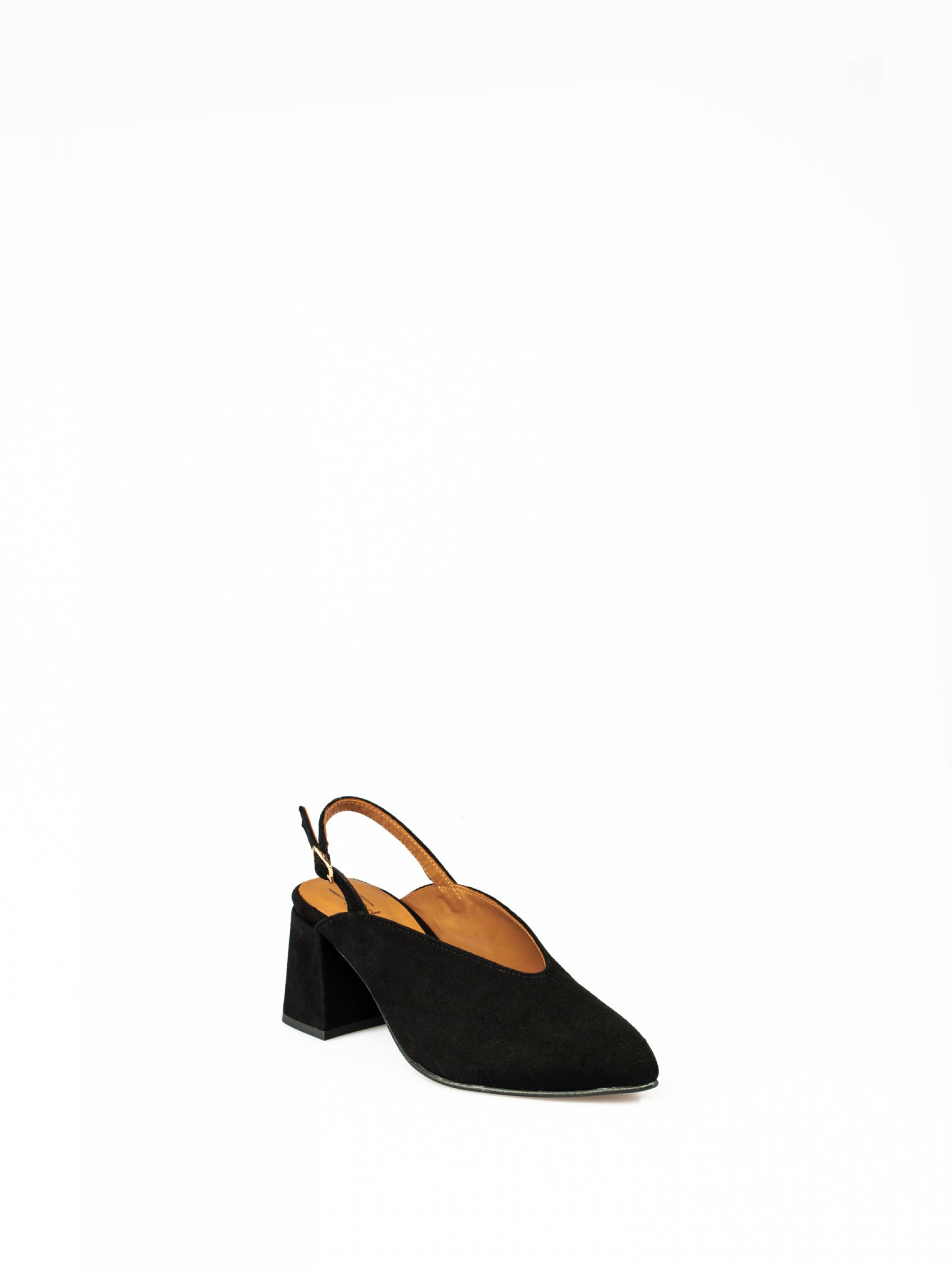 Suede High-heel Mule