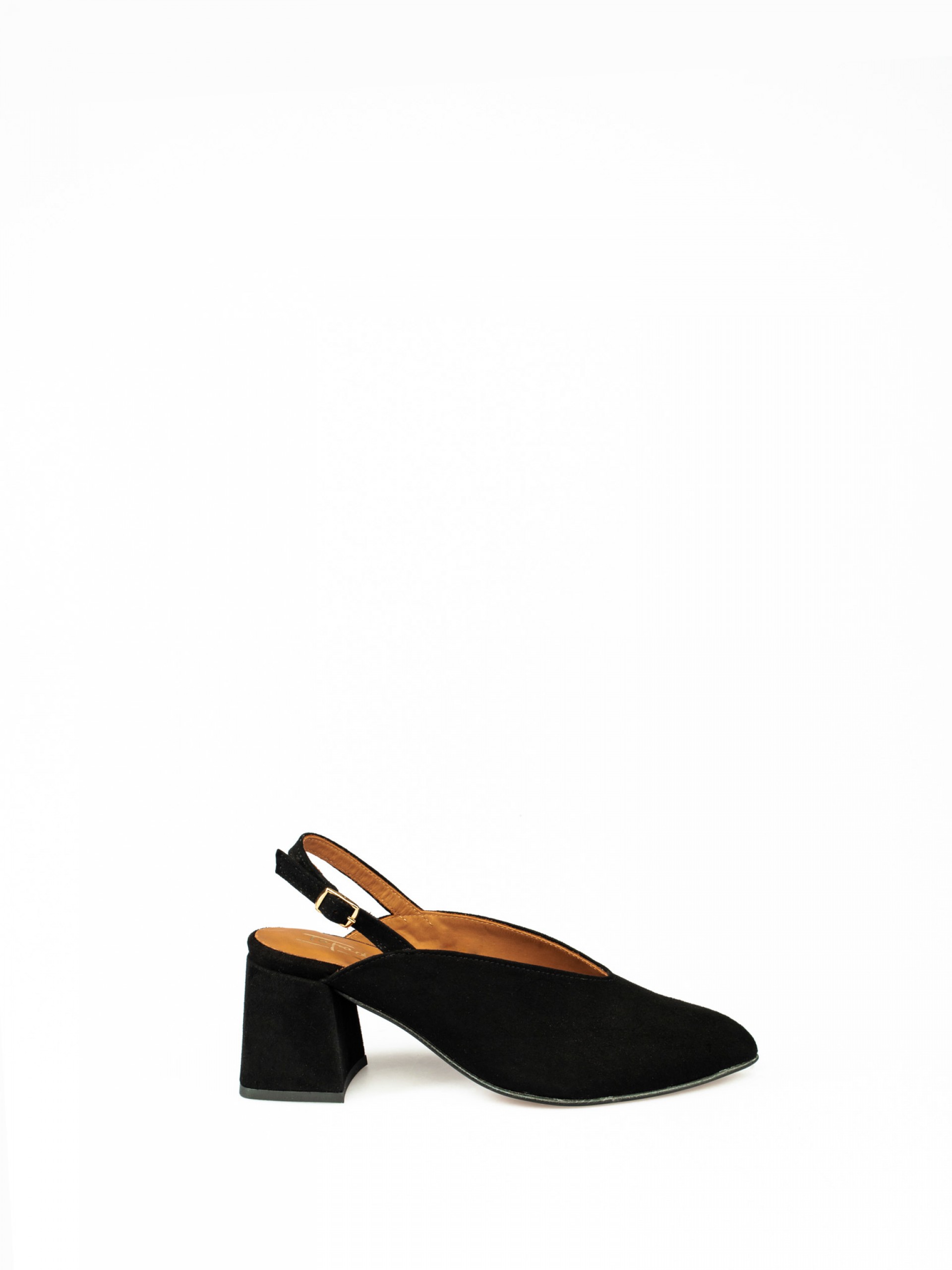 Suede High-heel Mule