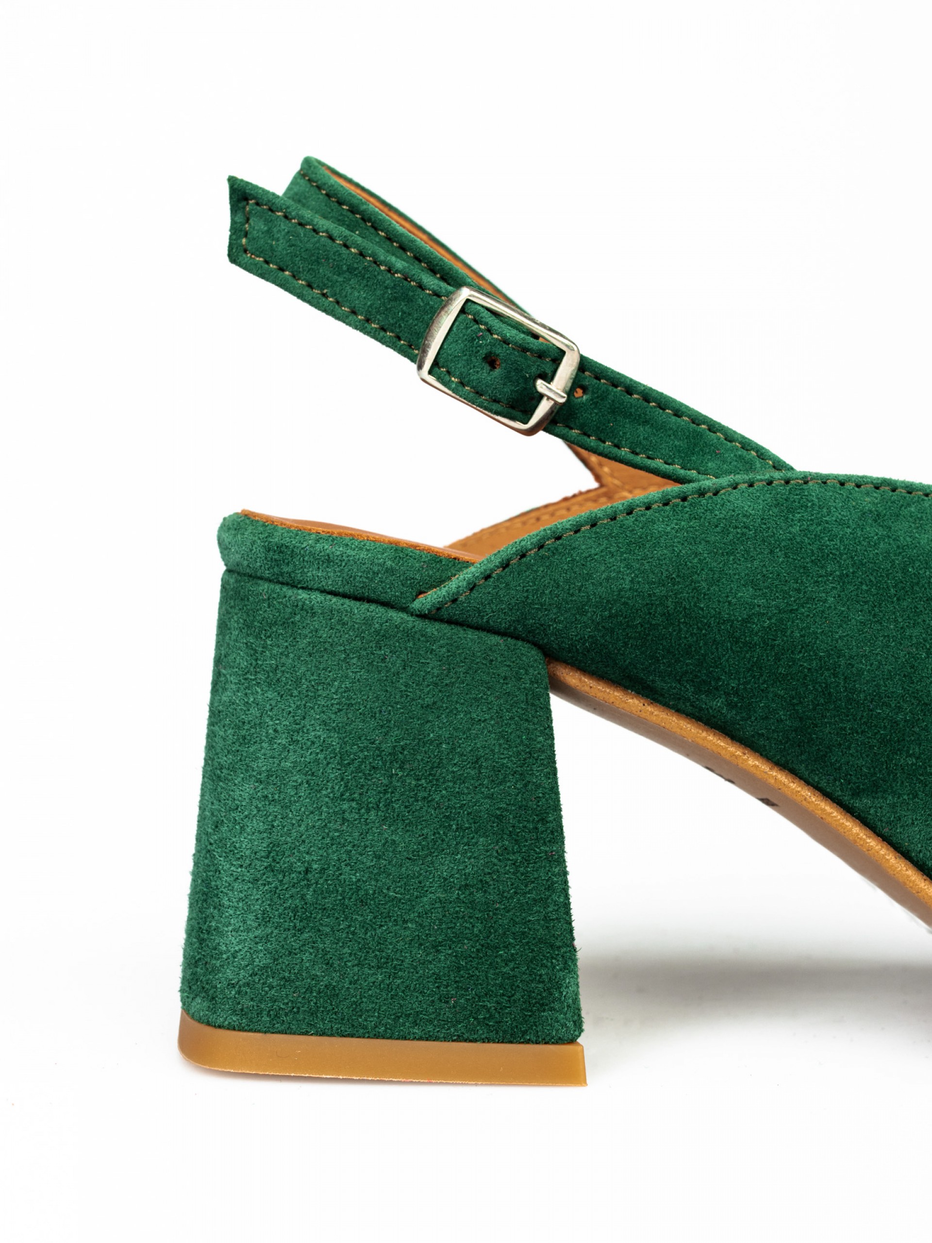 Suede High-heel Mule