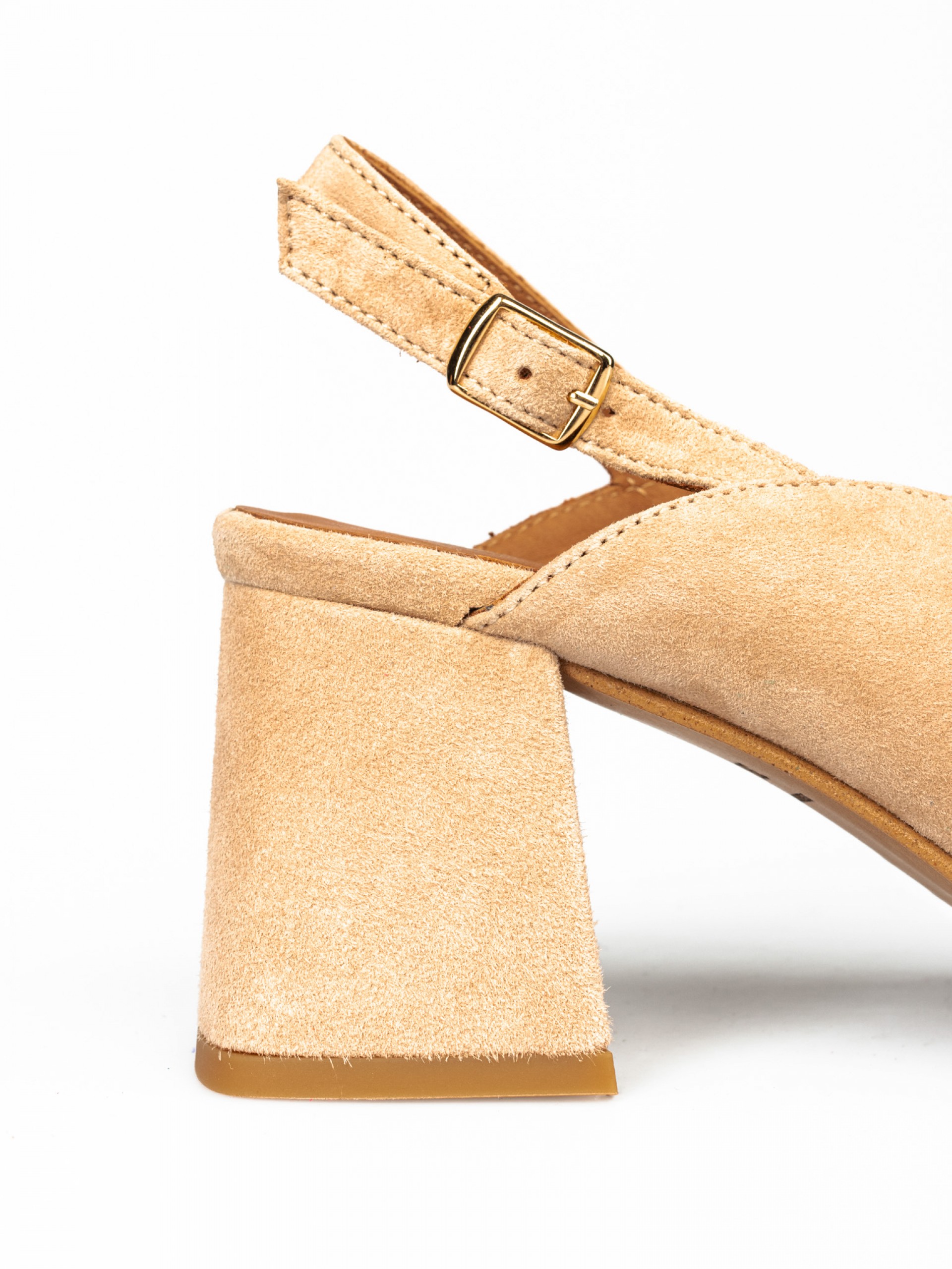Suede High-heel Mule