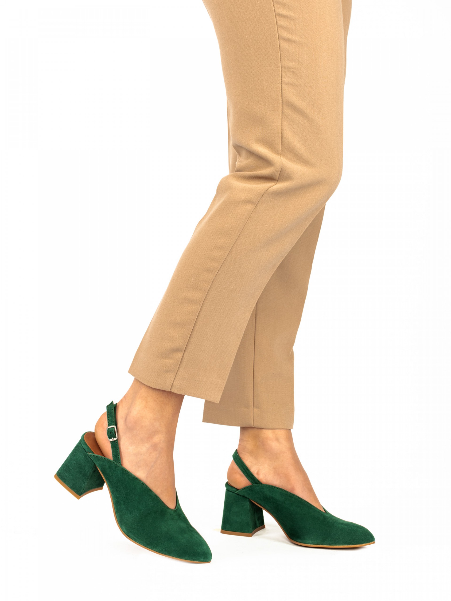 Suede High-heel Mule