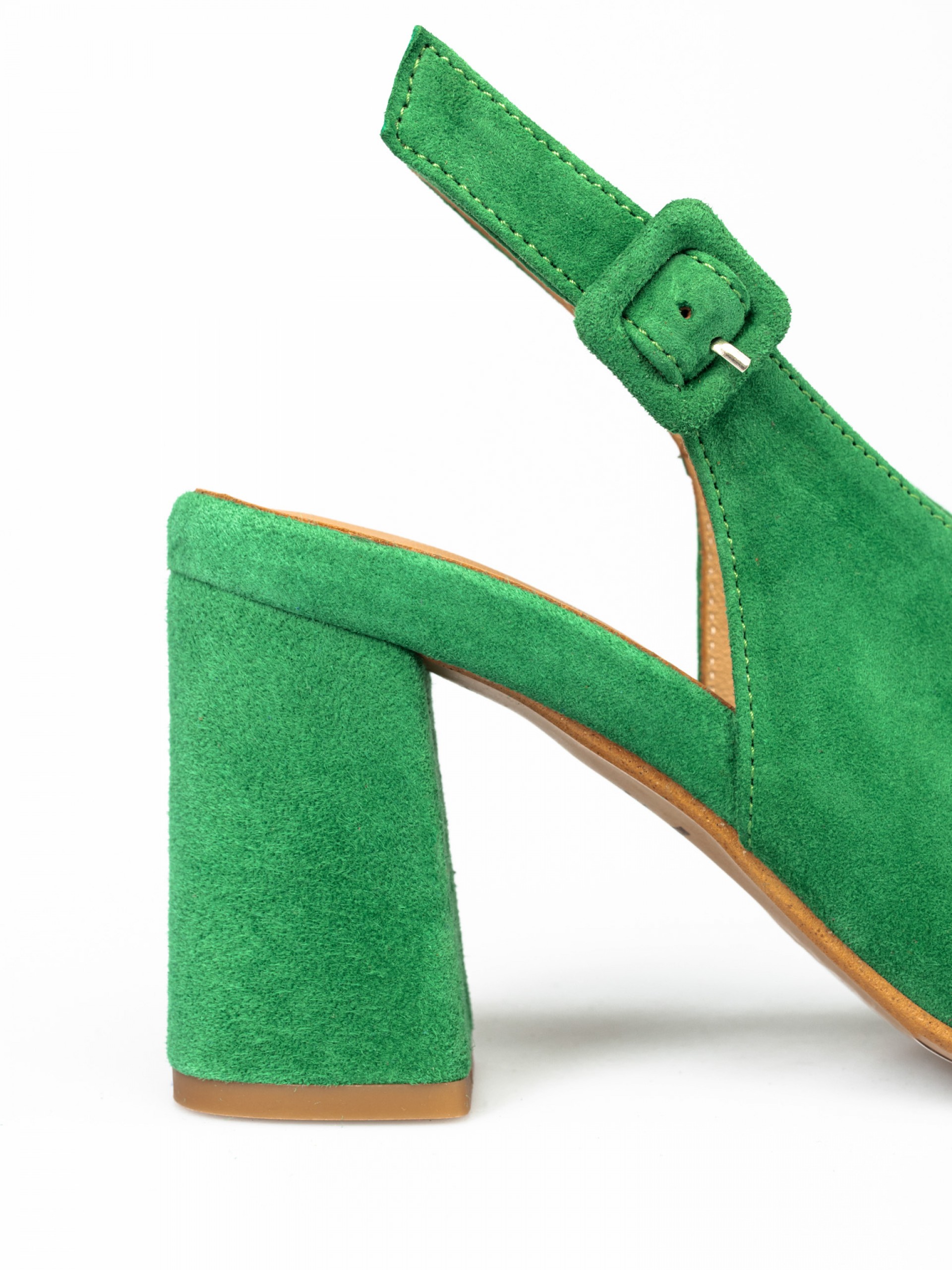 Suede High Heel Sandals