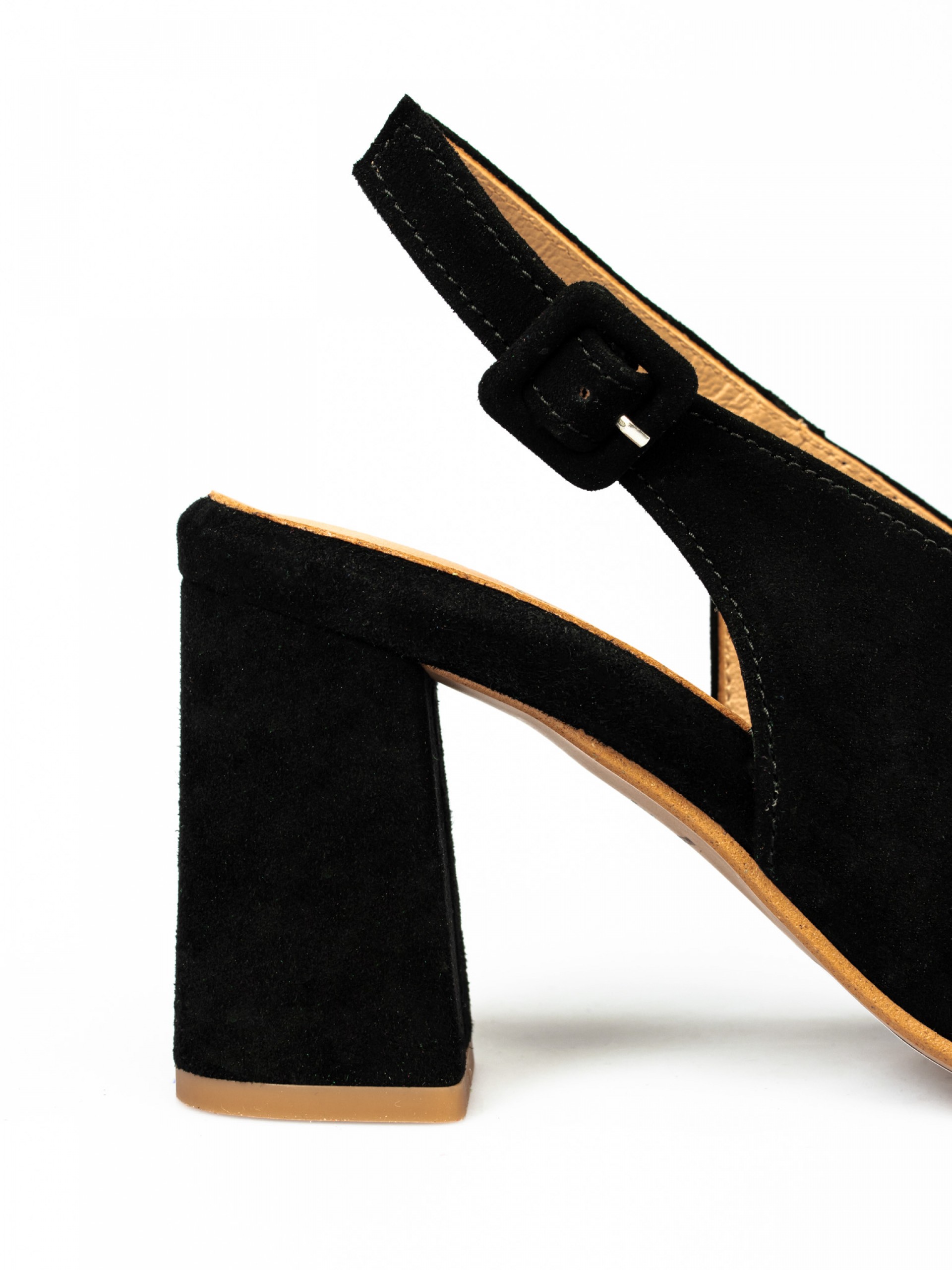 Suede High Heel Sandals