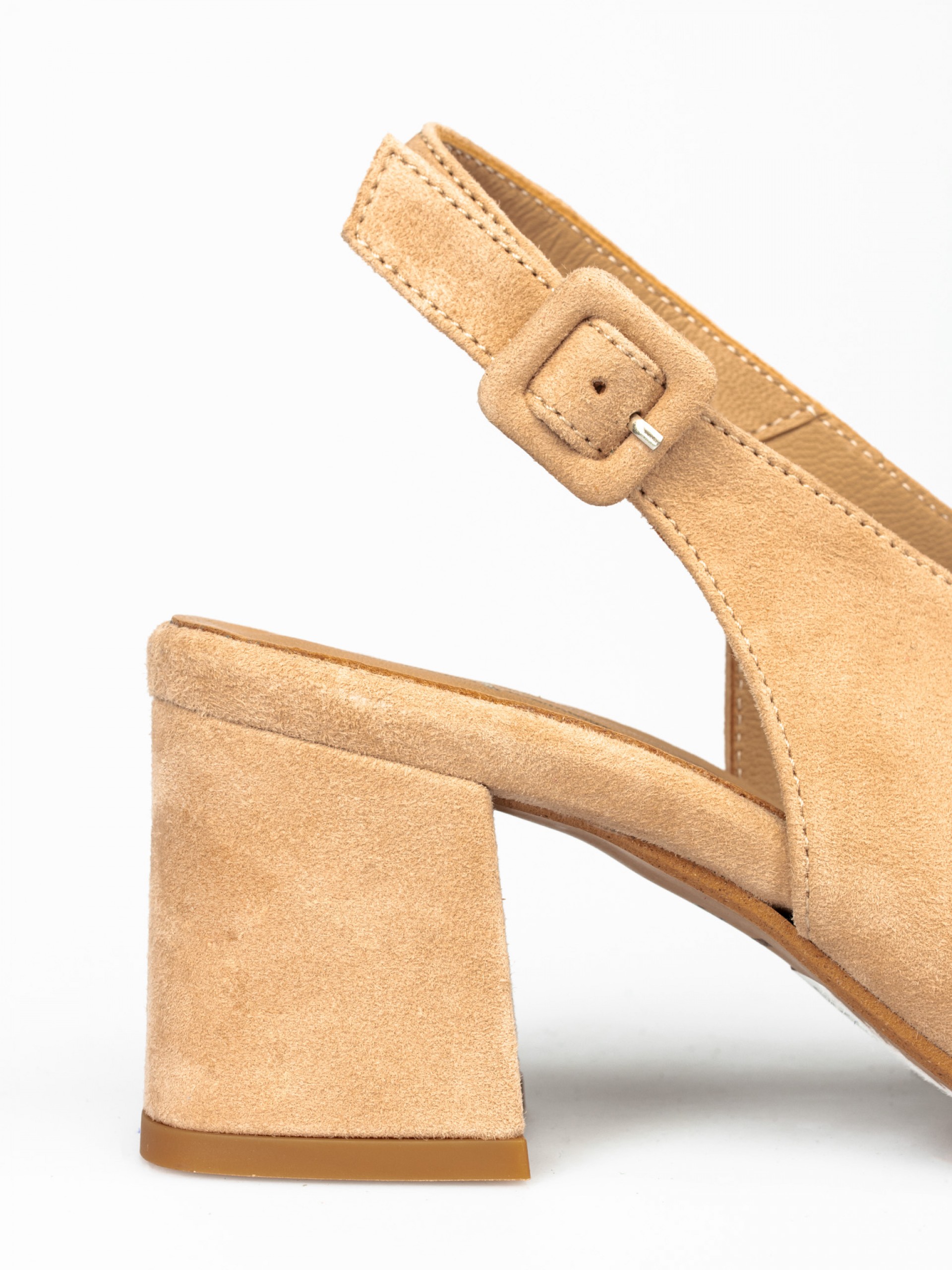 Suede High Heel Sandals