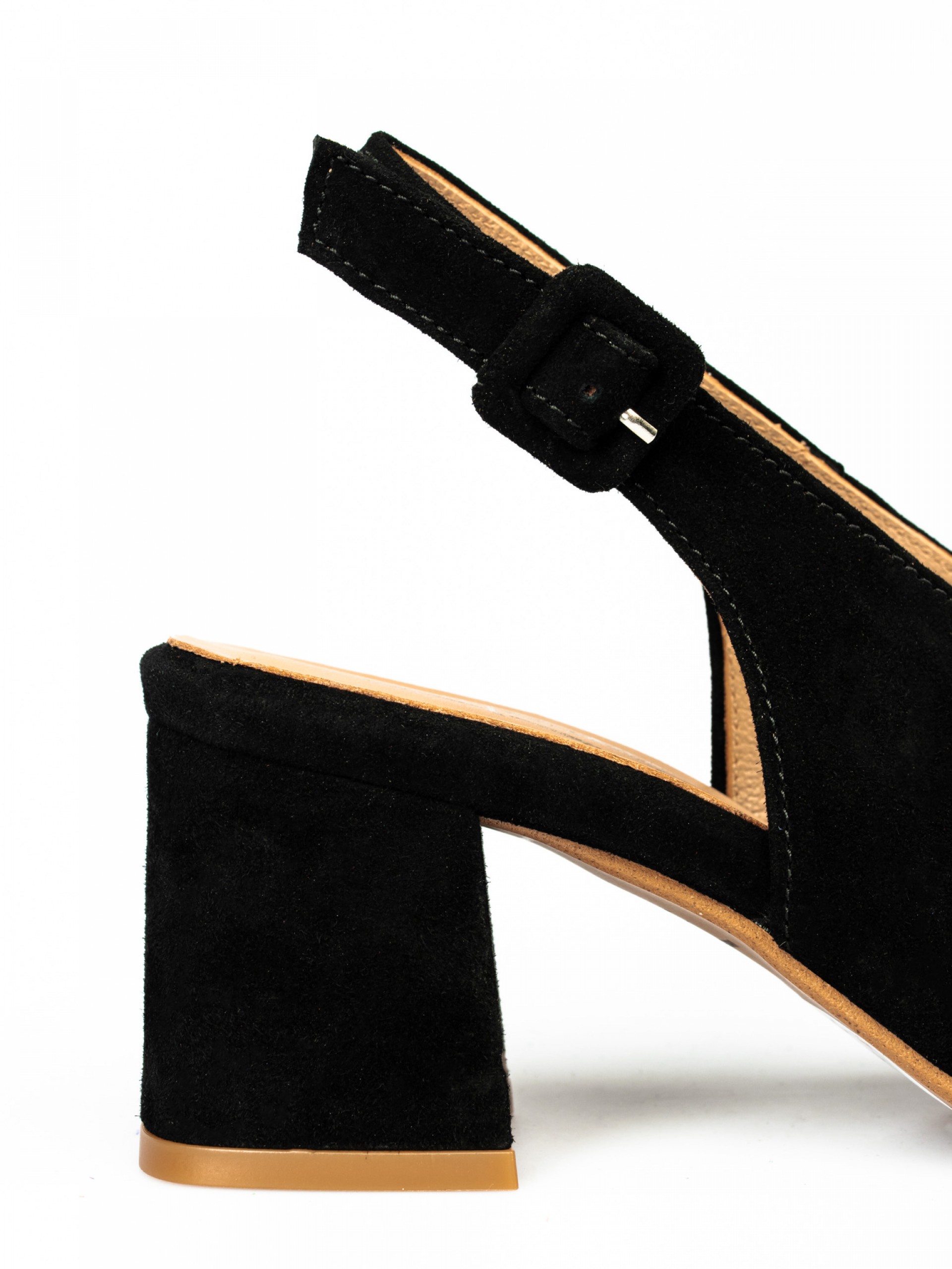 Suede High Heel Sandals