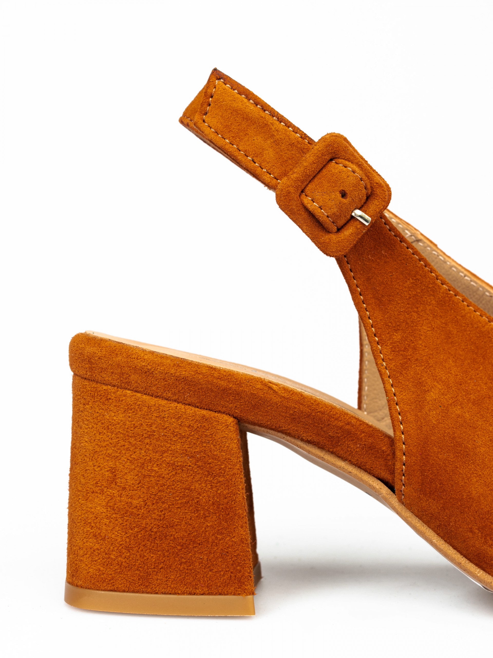 Suede High Heel Sandals