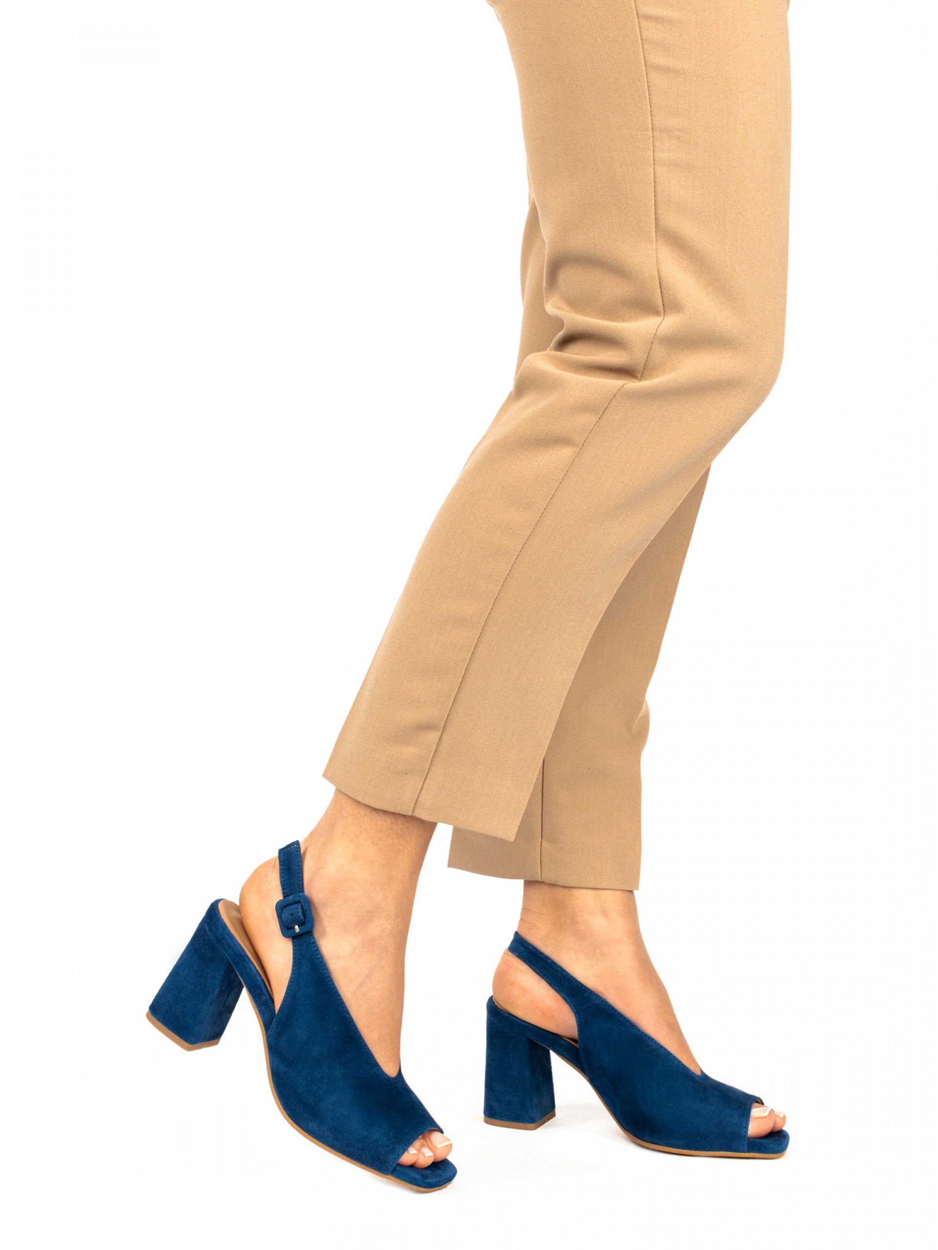 Suede High Heel Sandals