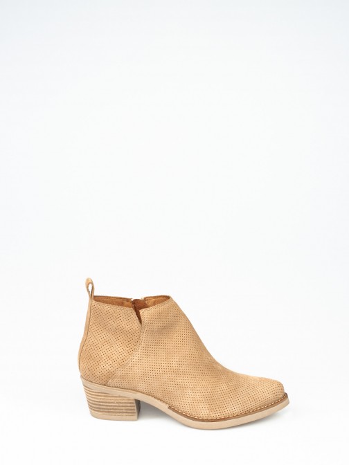 Suede Texan Ankle Boots