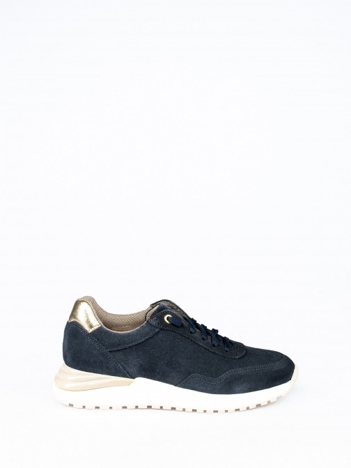 Lace-up Suede Sneakers