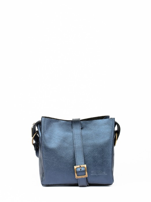 Crossbody Bag in Laminated Leather