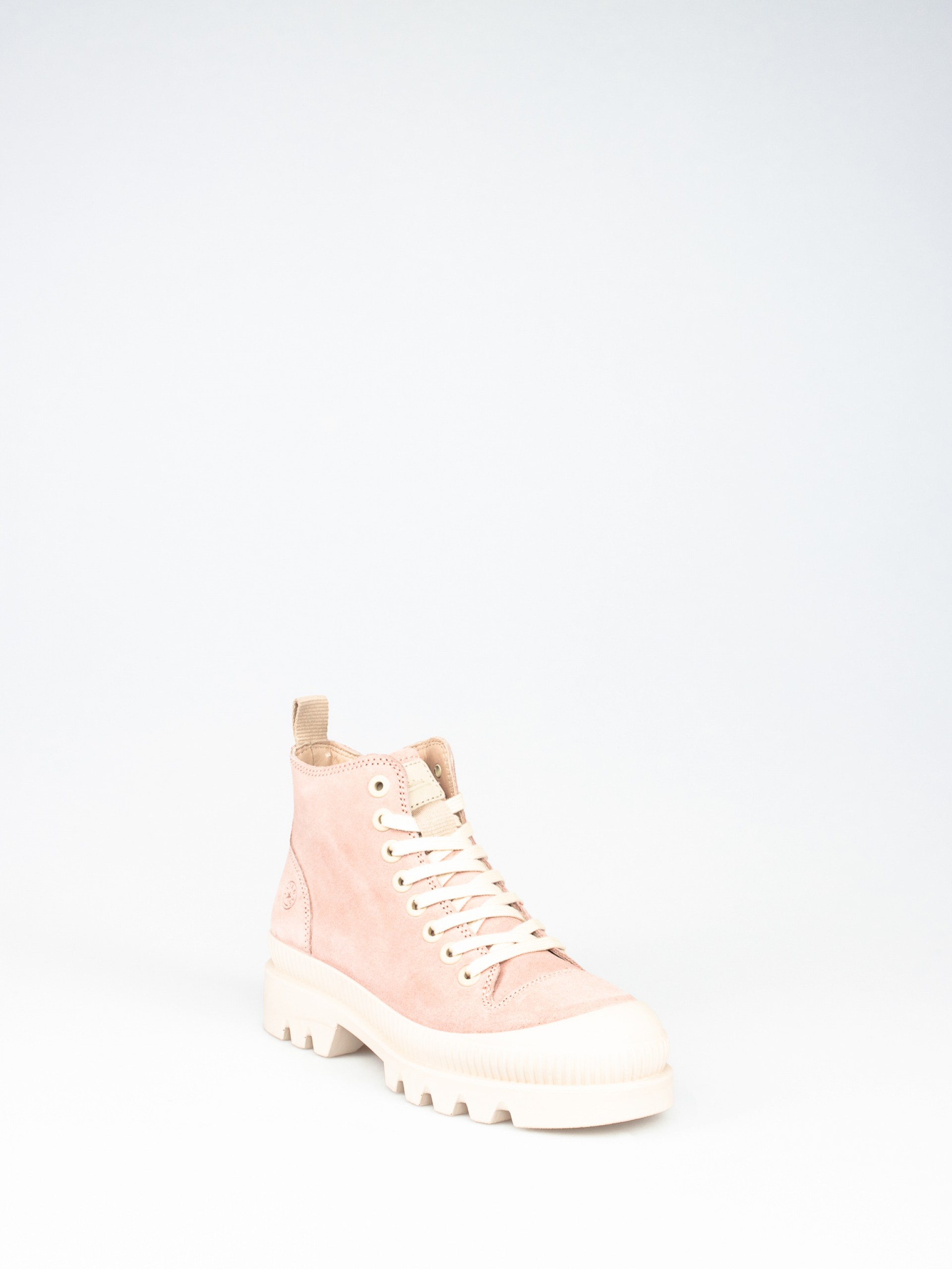 Lace-up Suede Ankle Boots