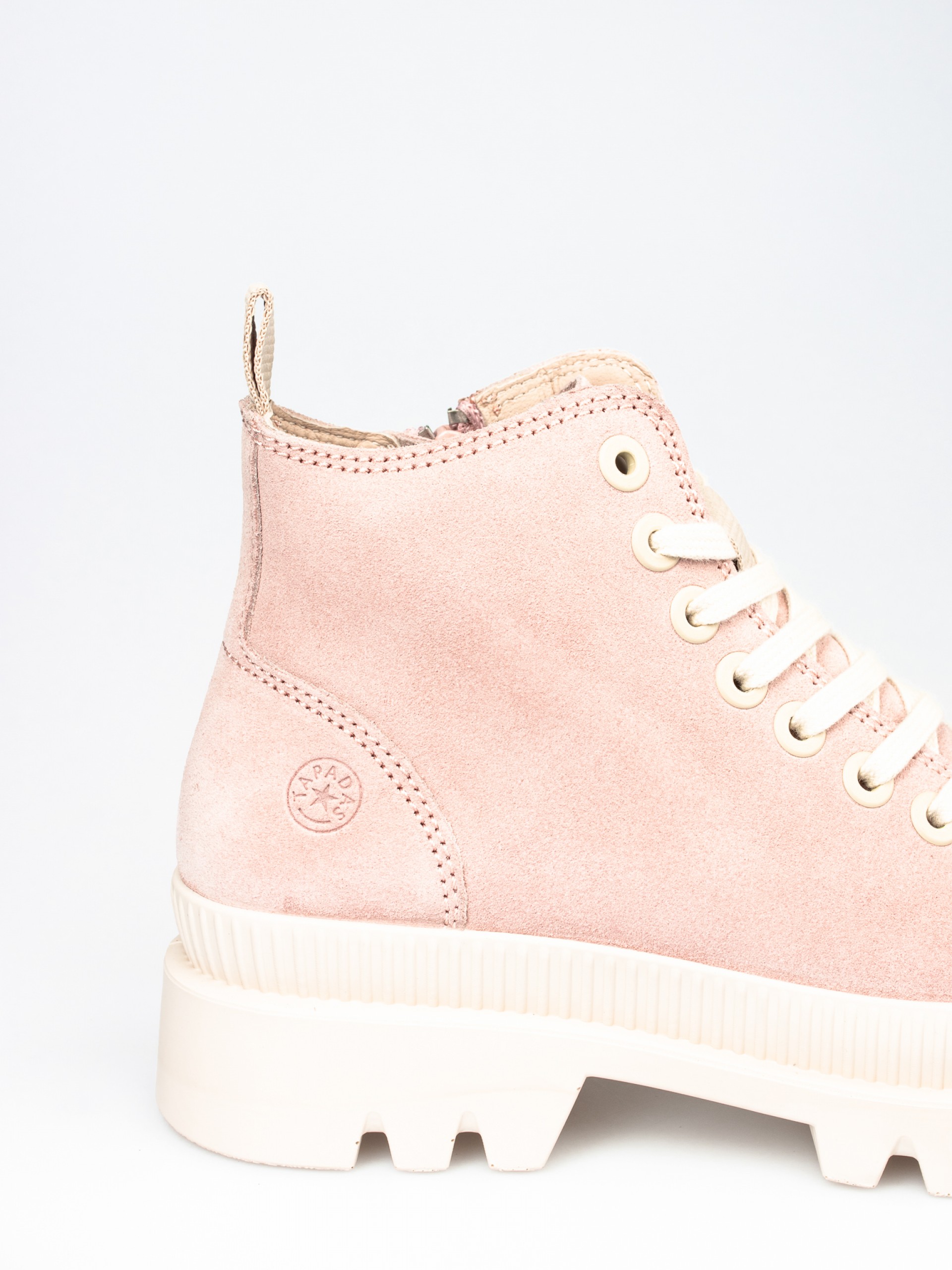 Lace-up Suede Ankle Boots