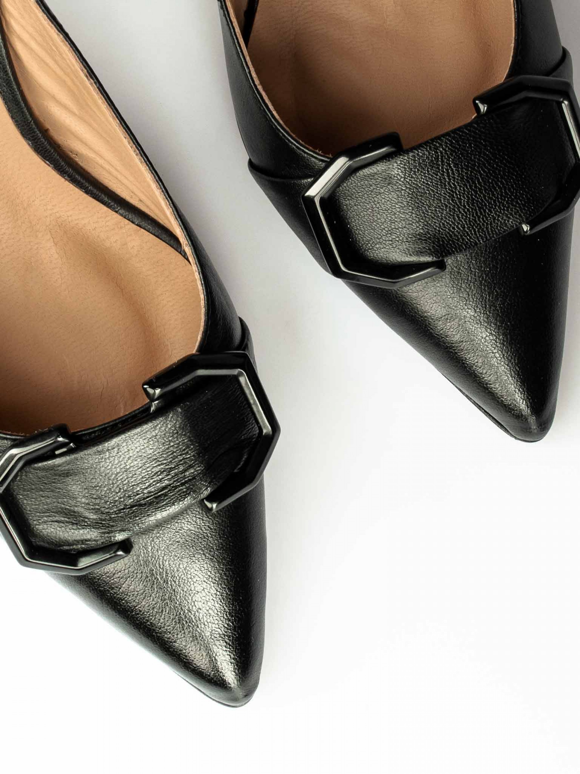 Leather Mules with Application