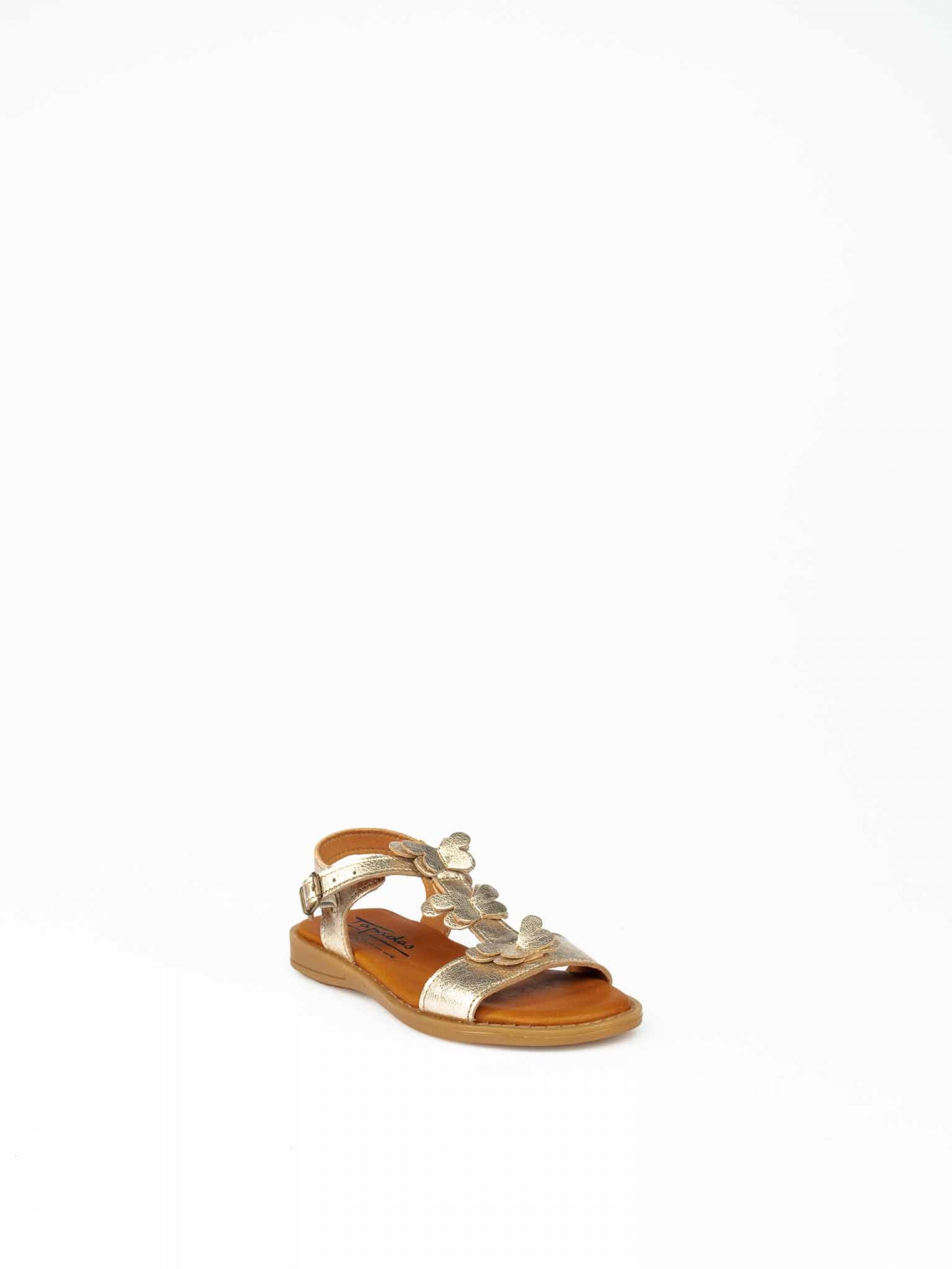 Sandália em Pele com Aplicação Borboletas 28/35