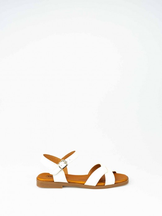 Crossed Flat Sandal