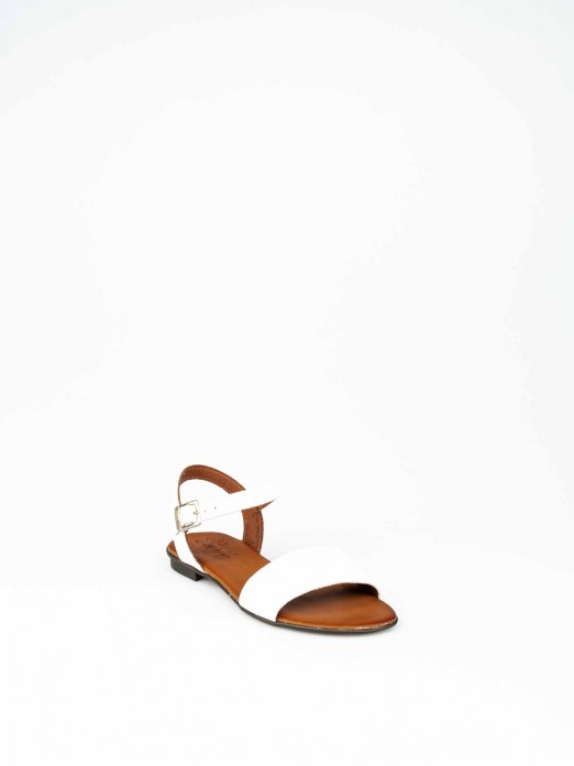Leather Flat Sandal