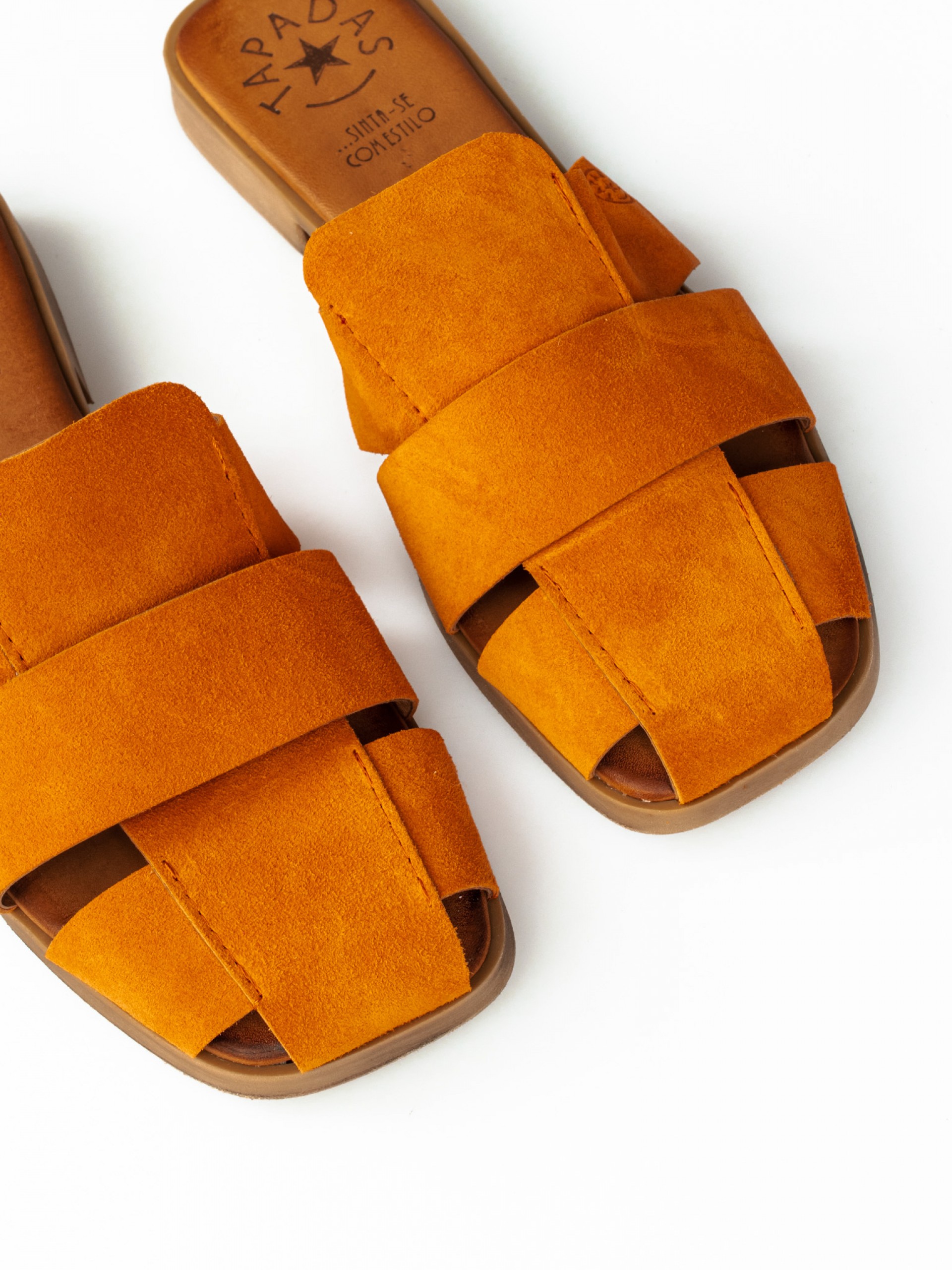 Crossed Suede Slipper