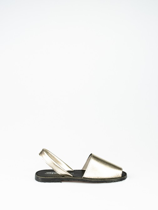 Laminated Leather Menorquina Sandal