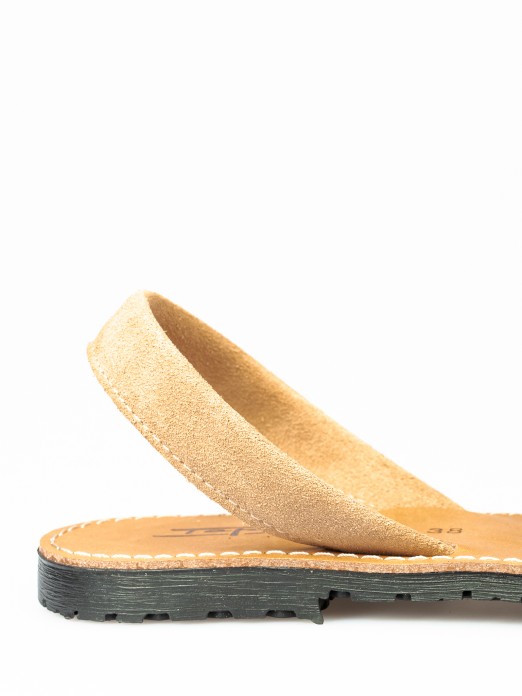 Suede Menorquina Sandal