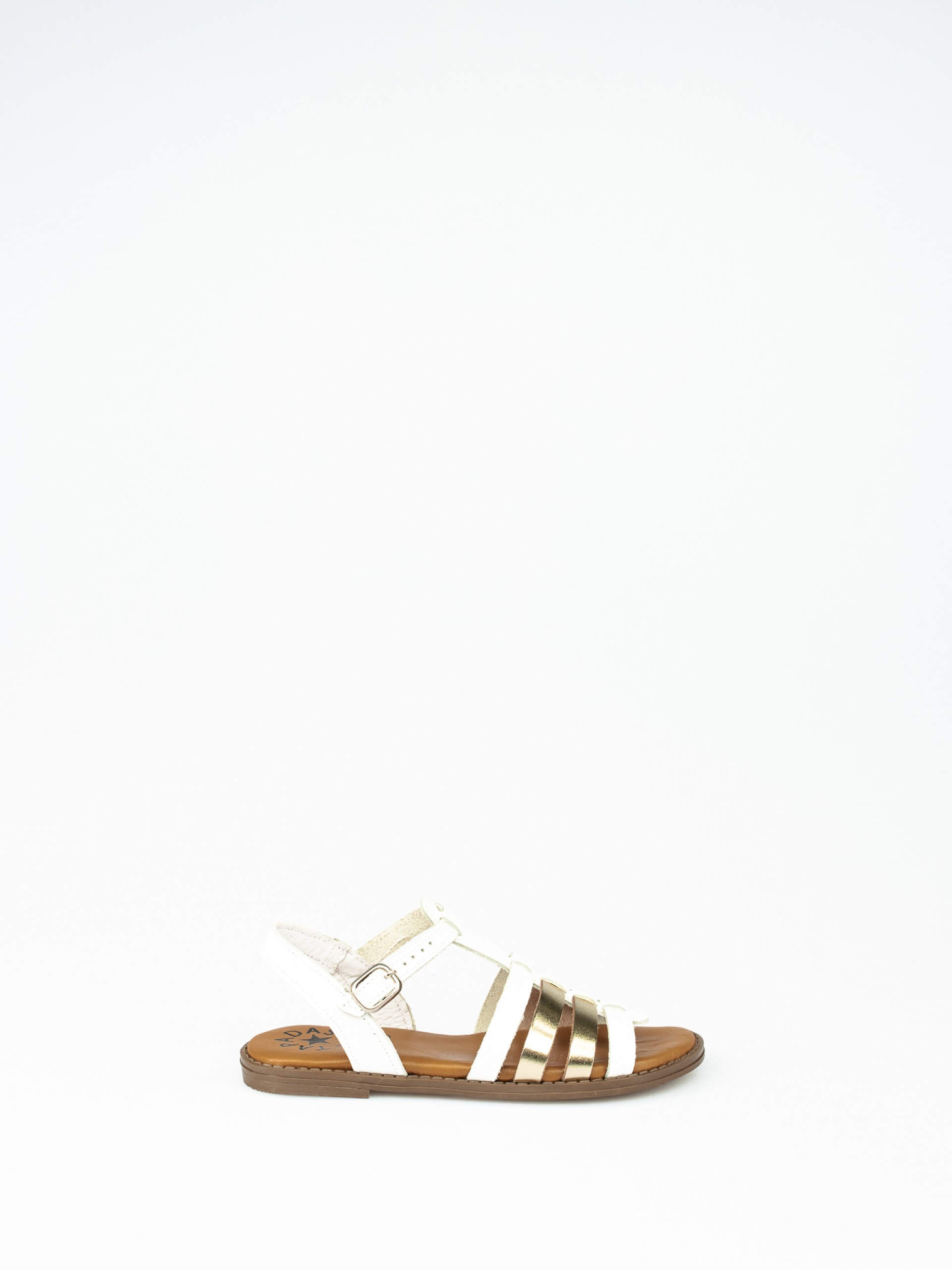 Sandália em Pele Multicor 28/35