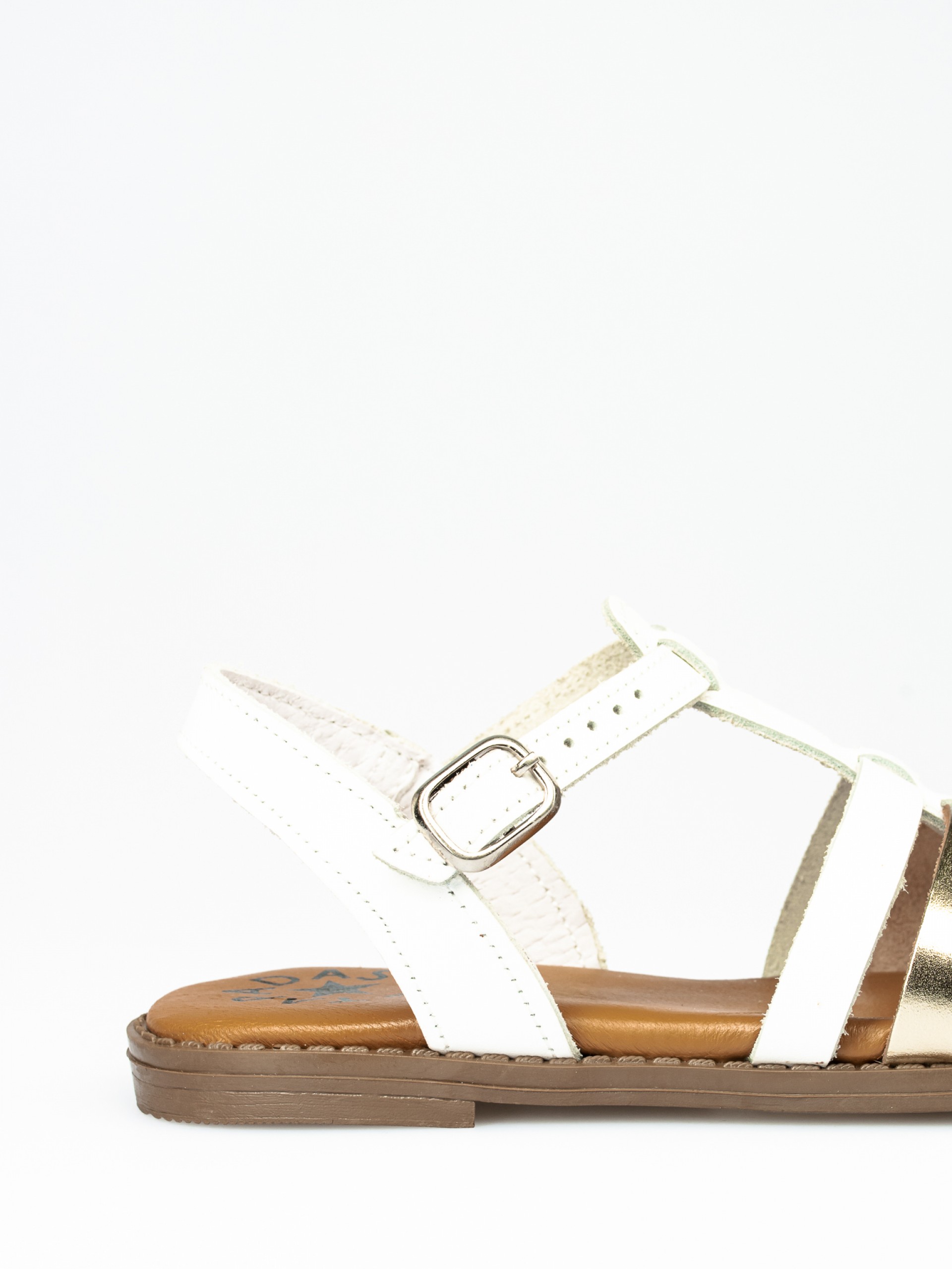 Sandália em Pele Multicor 28/35