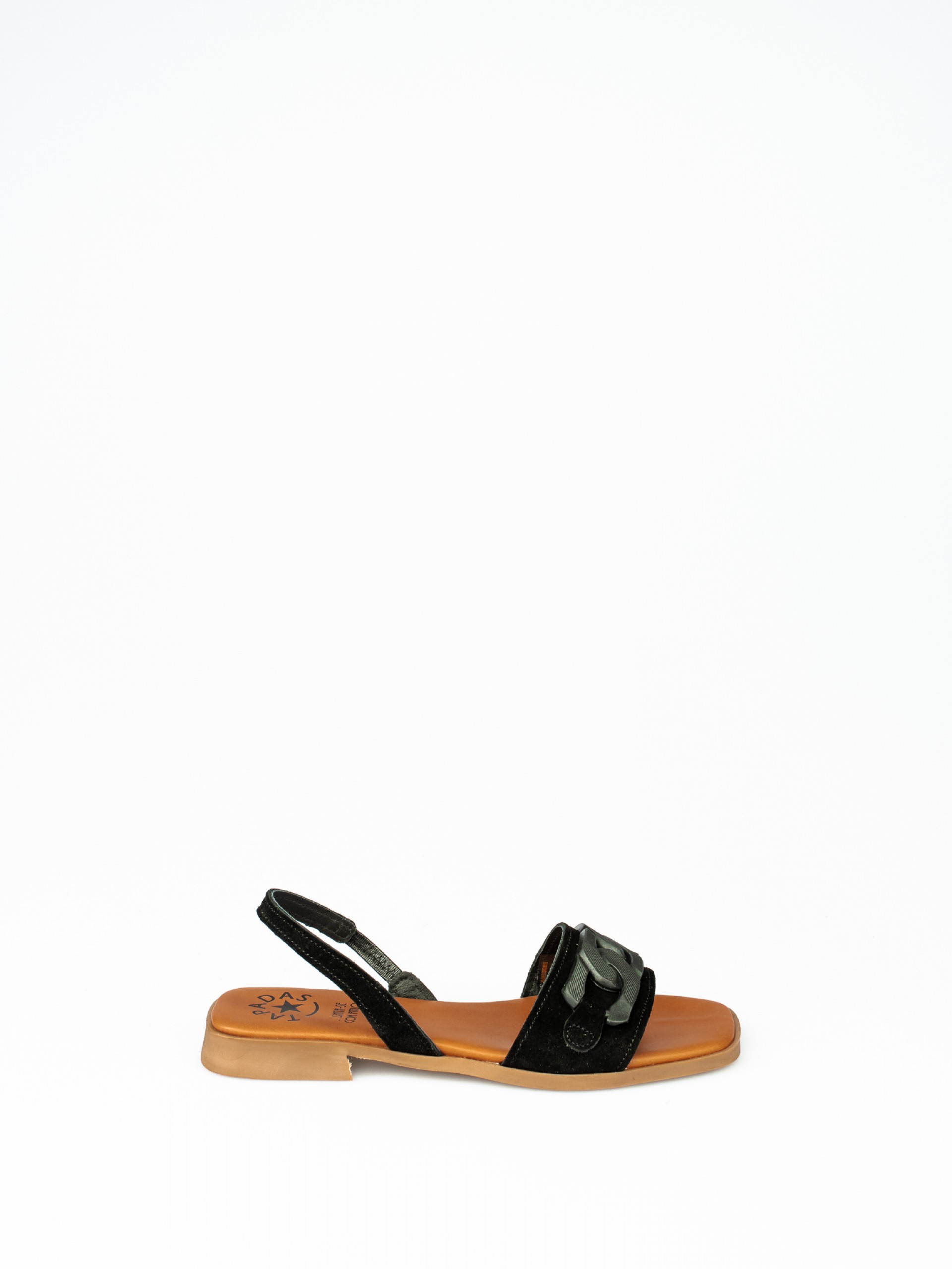 Sandália Rasa com Aplicação