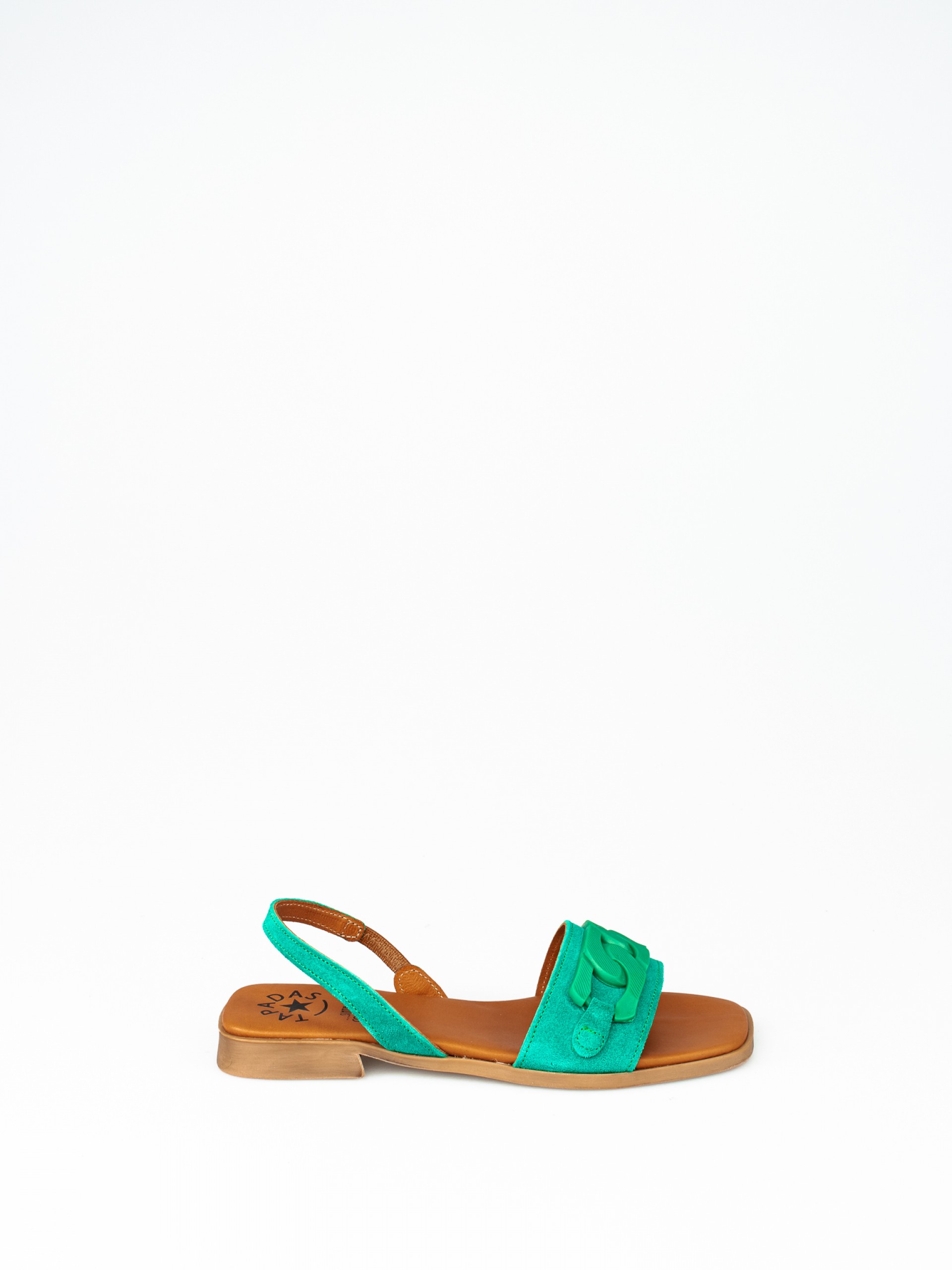 Sandália Rasa com Aplicação