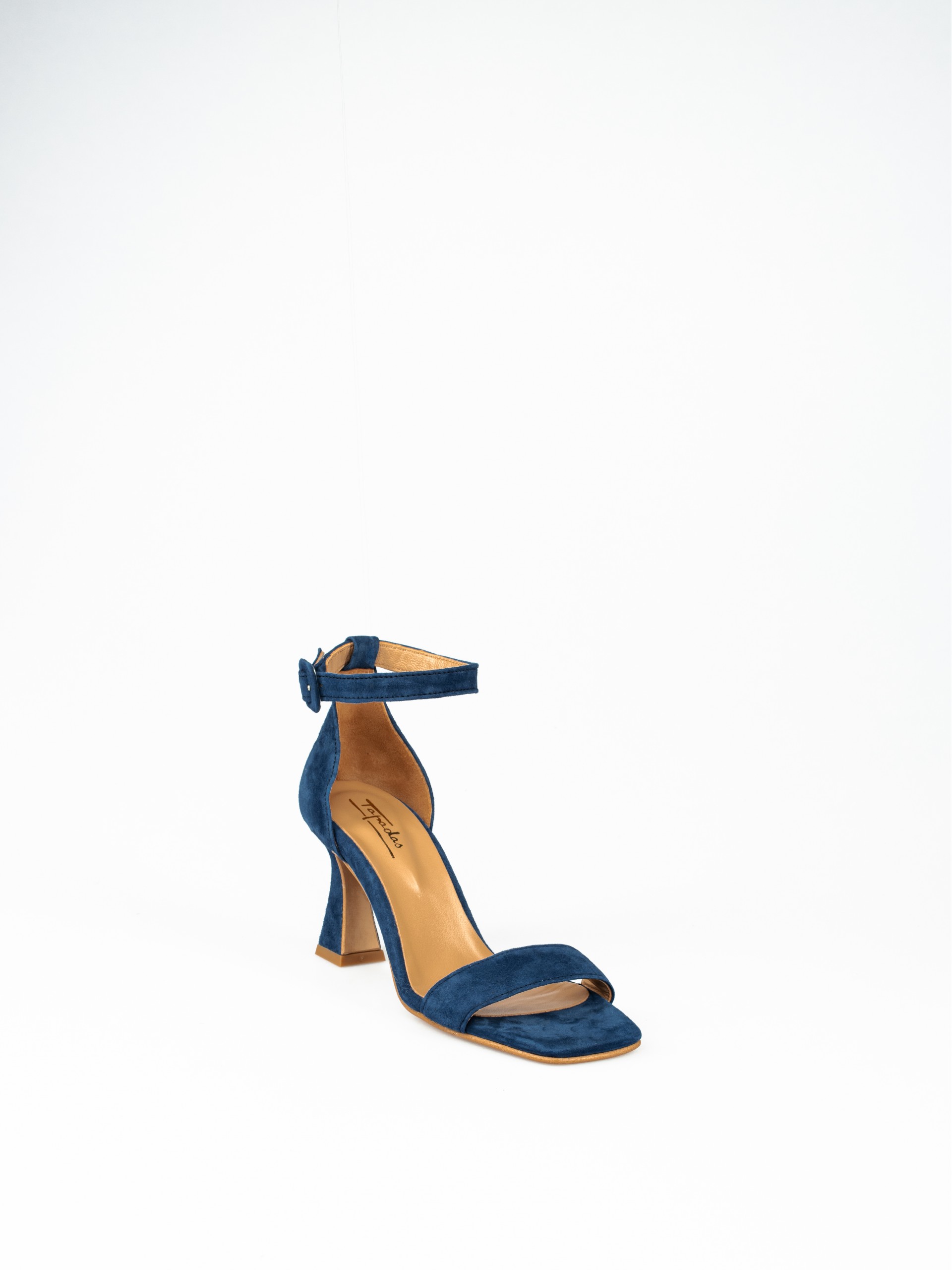 Suede Strap Heel Sandal