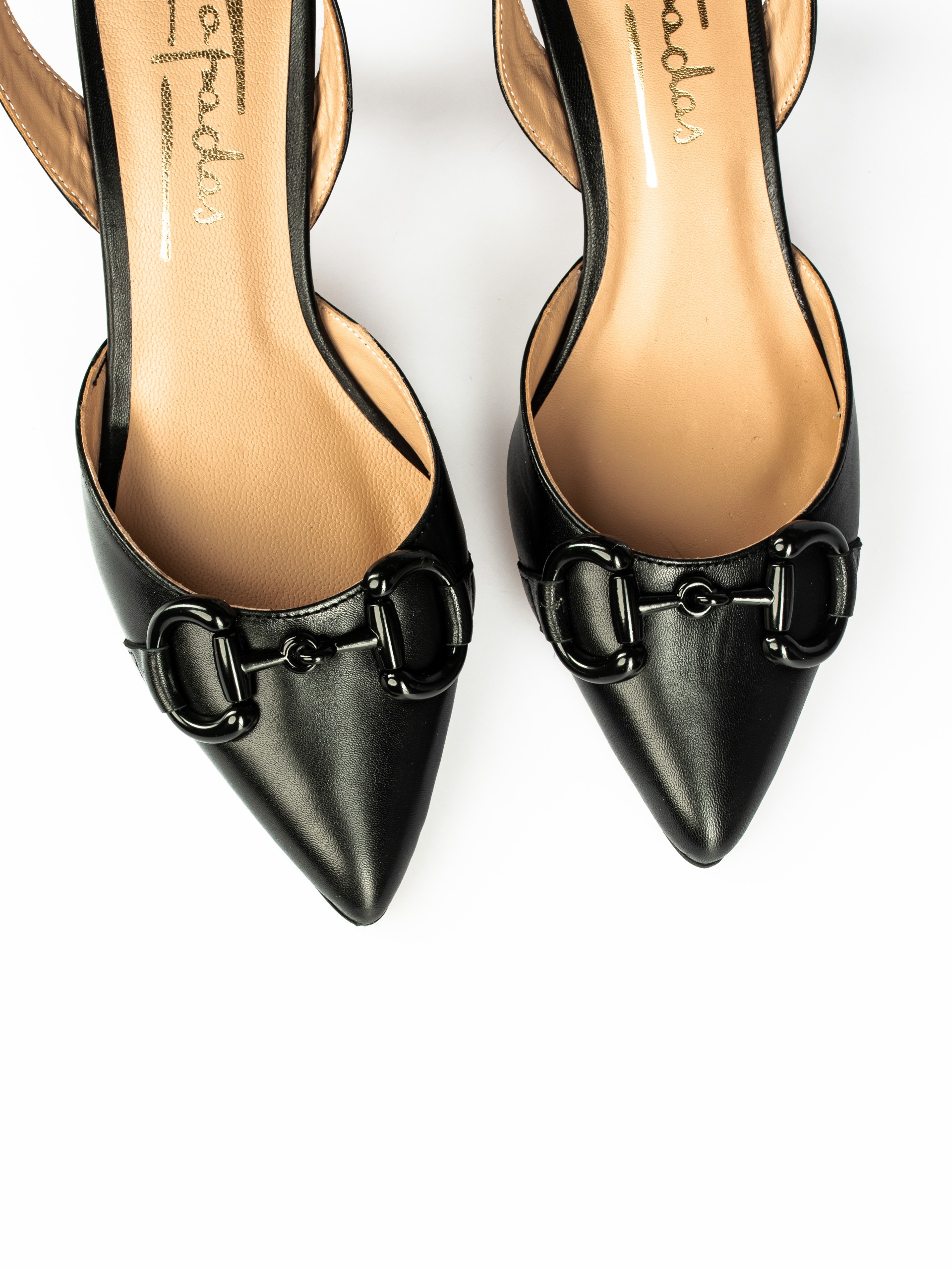 Leather Mules with Application