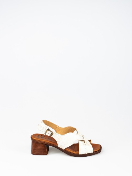 Suede Sandal with Openings