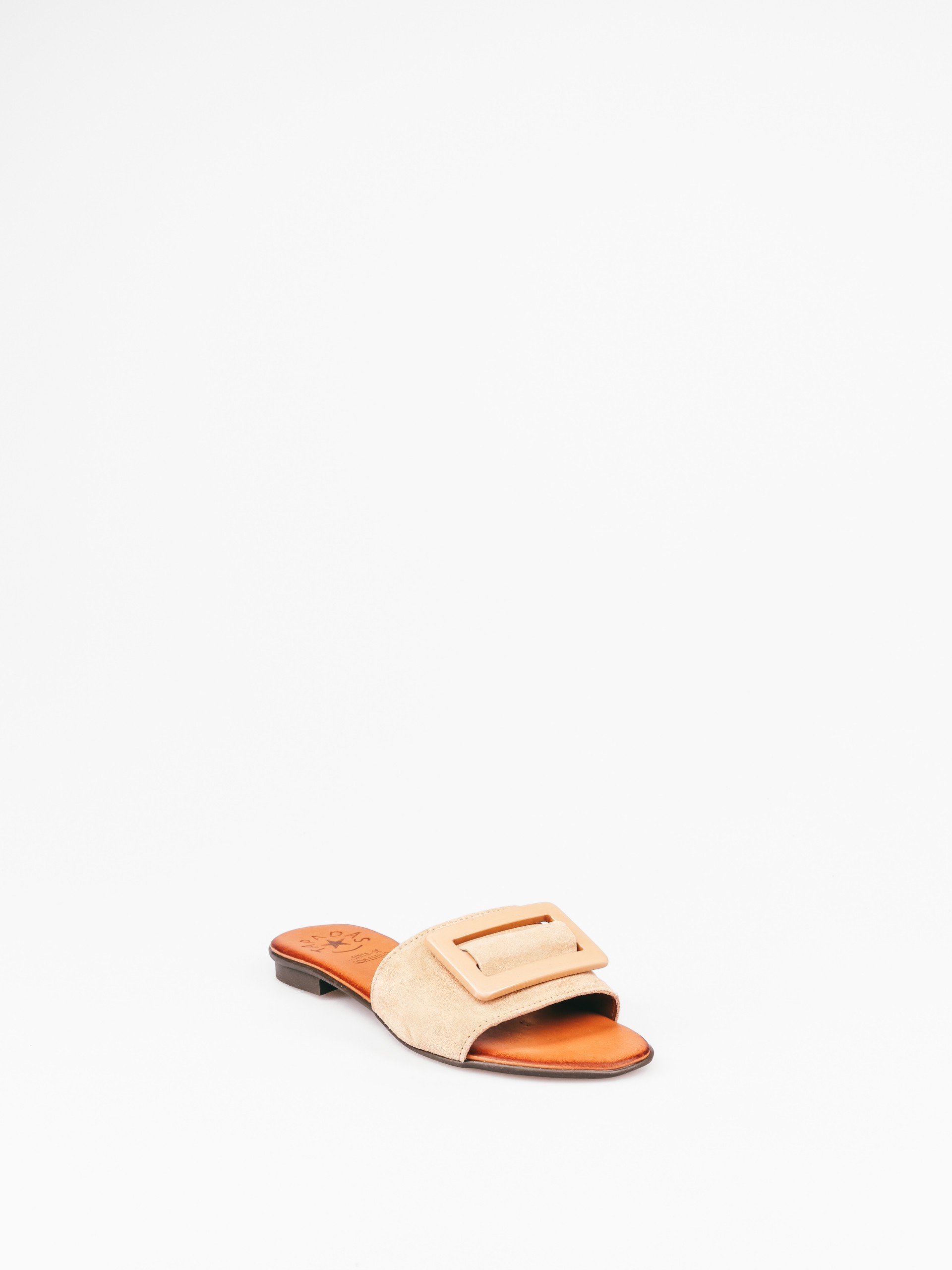 Buckle Suede Slipper
