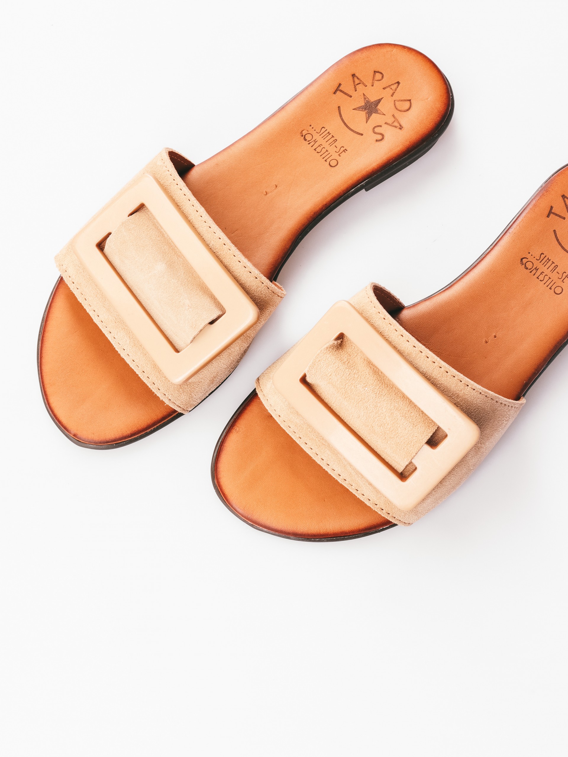 Buckle Suede Slipper