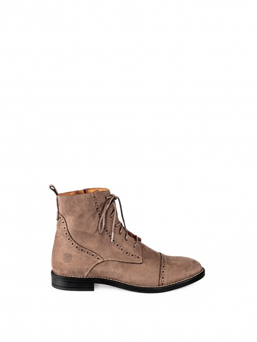 Nobuck Oxford Ankle Boots