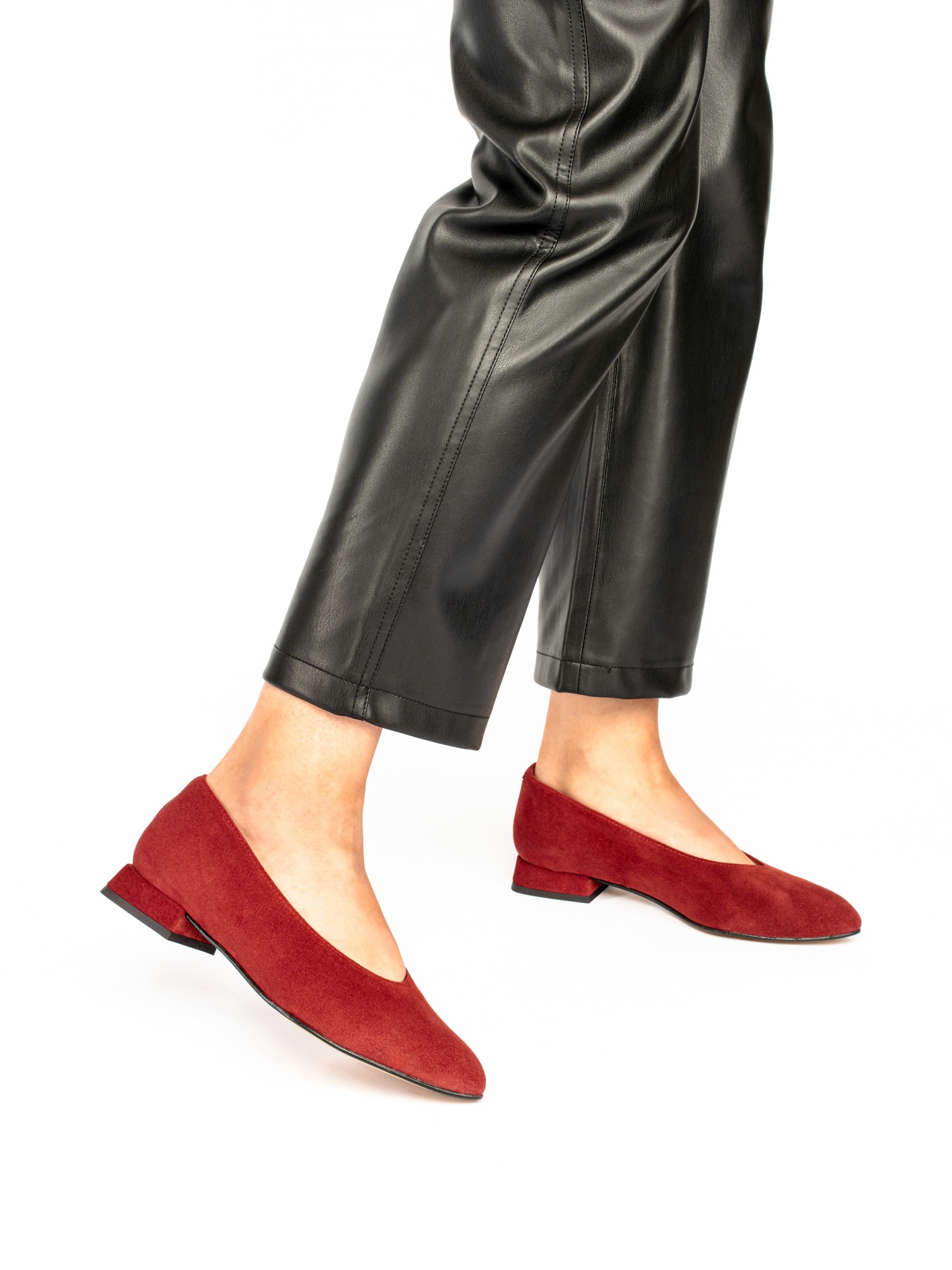 Suede Flat Shoes