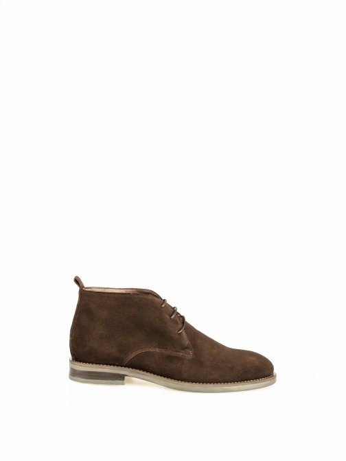 Lace-up Suede Boots
