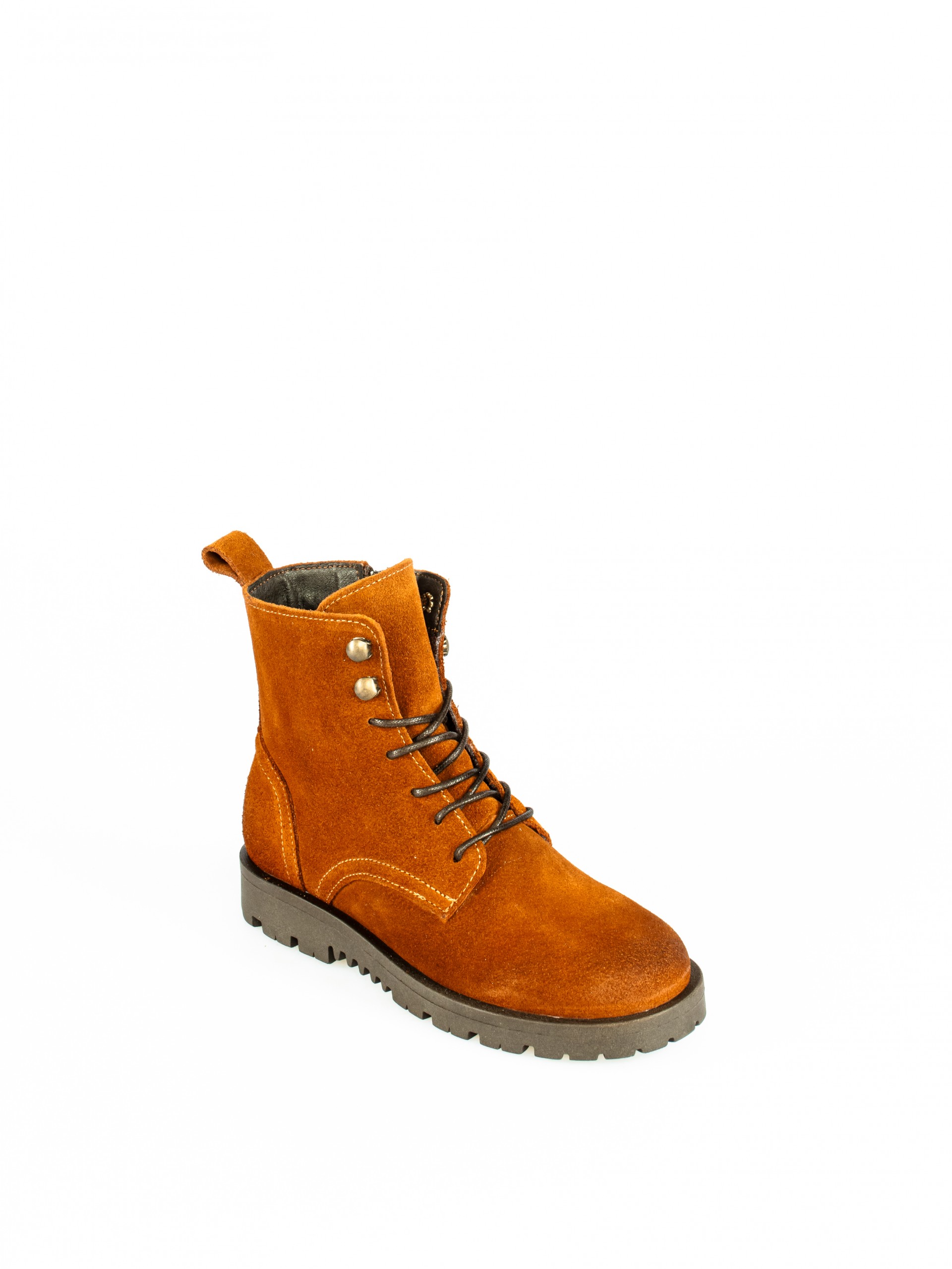 Botim com Atacadores em Camurça