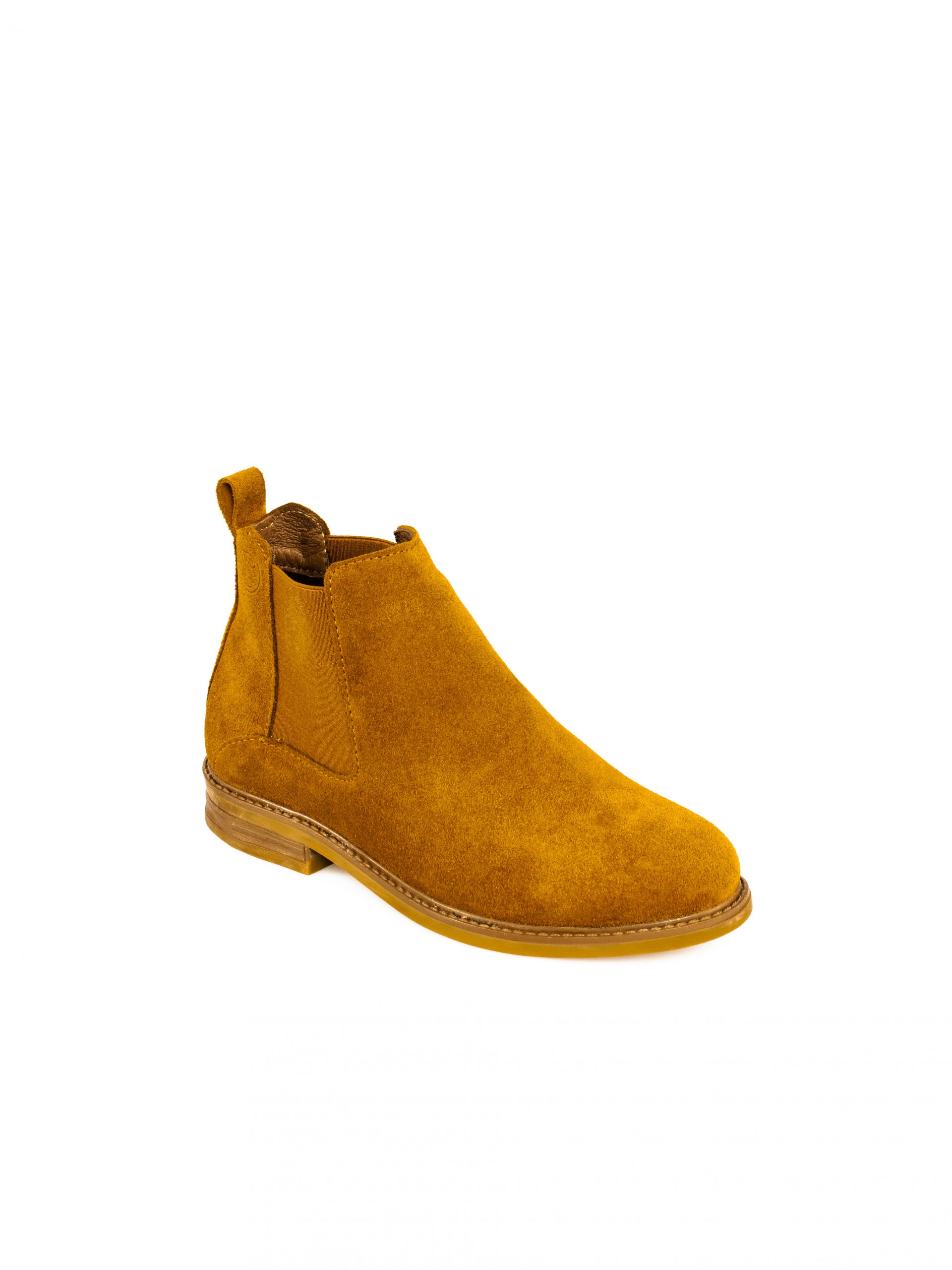 Suede Ankle Boots with Elastic